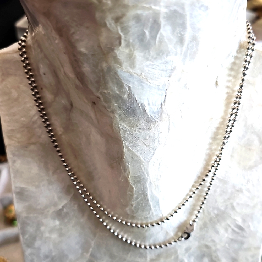 Authentic Tiffany & Co. Sterling Silver Tiny Bead… - image 1